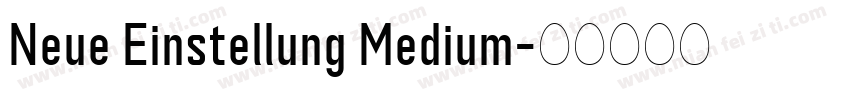 Neue Einstellung Medium字体转换